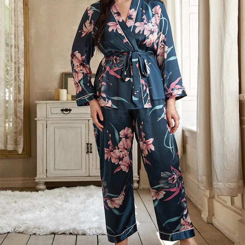 Sateen Wrap Top and Trousers
