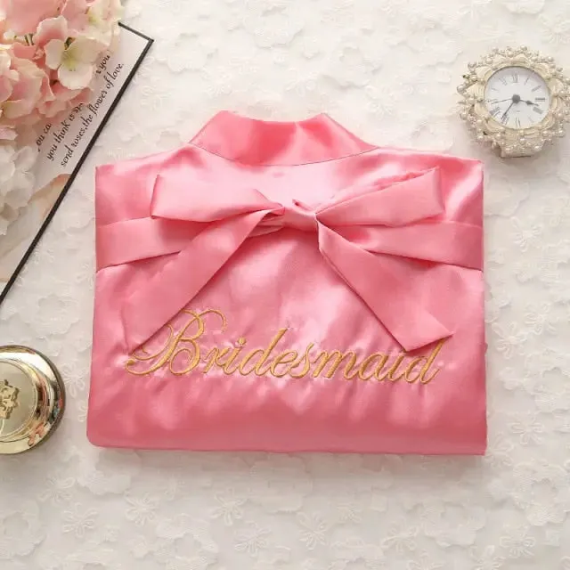 Satin Bride Or Bridesmaid Robe