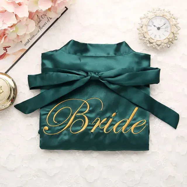 Satin Bride Or Bridesmaid Robe