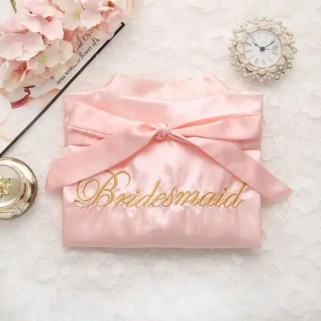Satin Bride Or Bridesmaid Robe