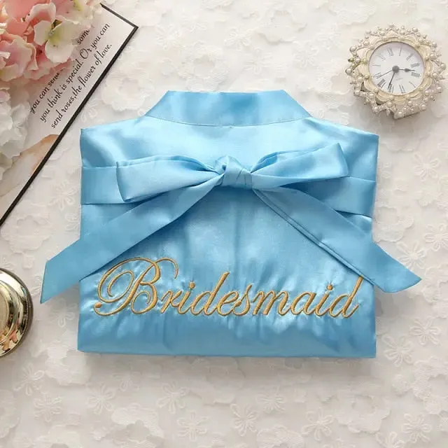 Satin Bride Or Bridesmaid Robe