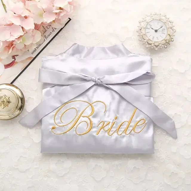 Satin Bride Or Bridesmaid Robe