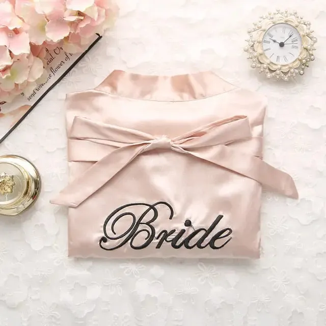 Satin Bride Or Bridesmaid Robe