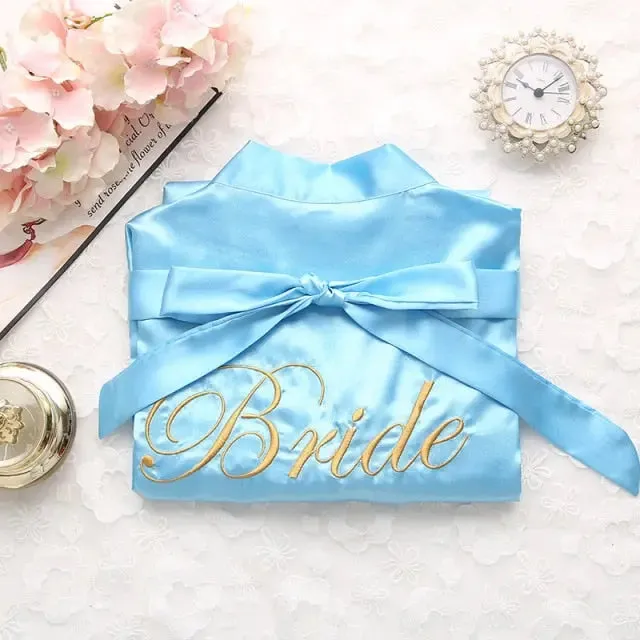 Satin Bride Or Bridesmaid Robe