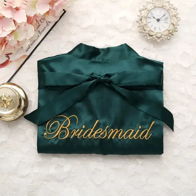 Satin Bride Or Bridesmaid Robe