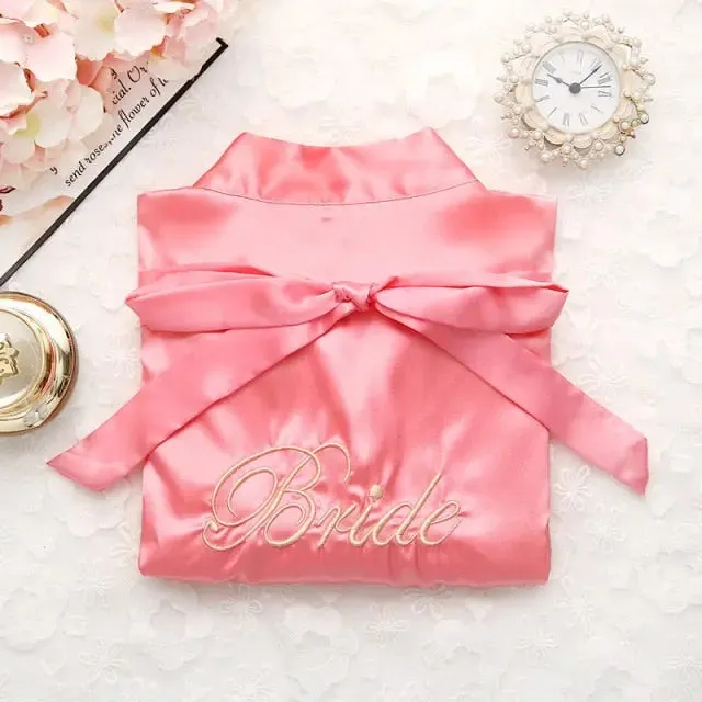 Satin Bride Or Bridesmaid Robe