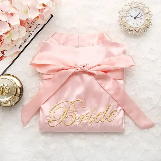 Satin Bride Or Bridesmaid Robe