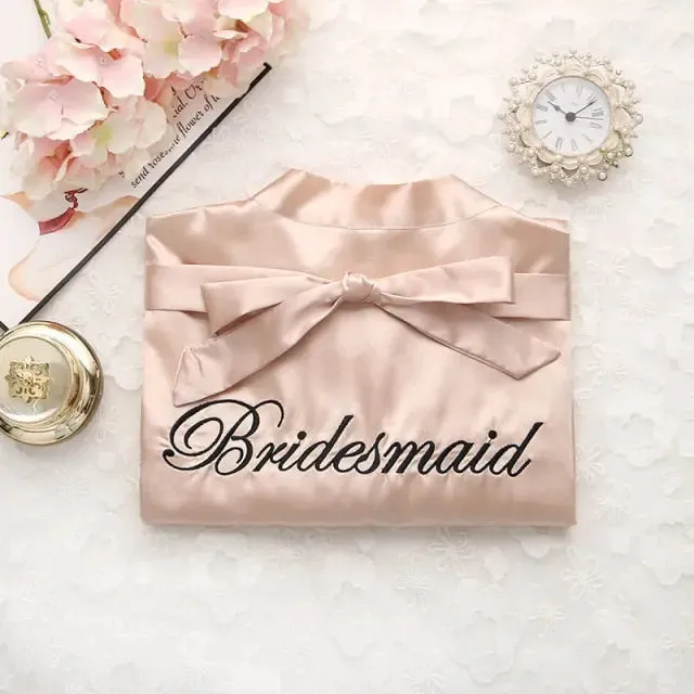 Satin Bride Or Bridesmaid Robe