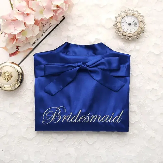 Satin Bride Or Bridesmaid Robe