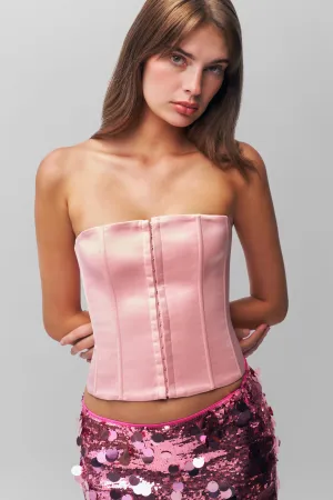Satin Corset Compression Fit Engineering EcoFriendlyBlend
