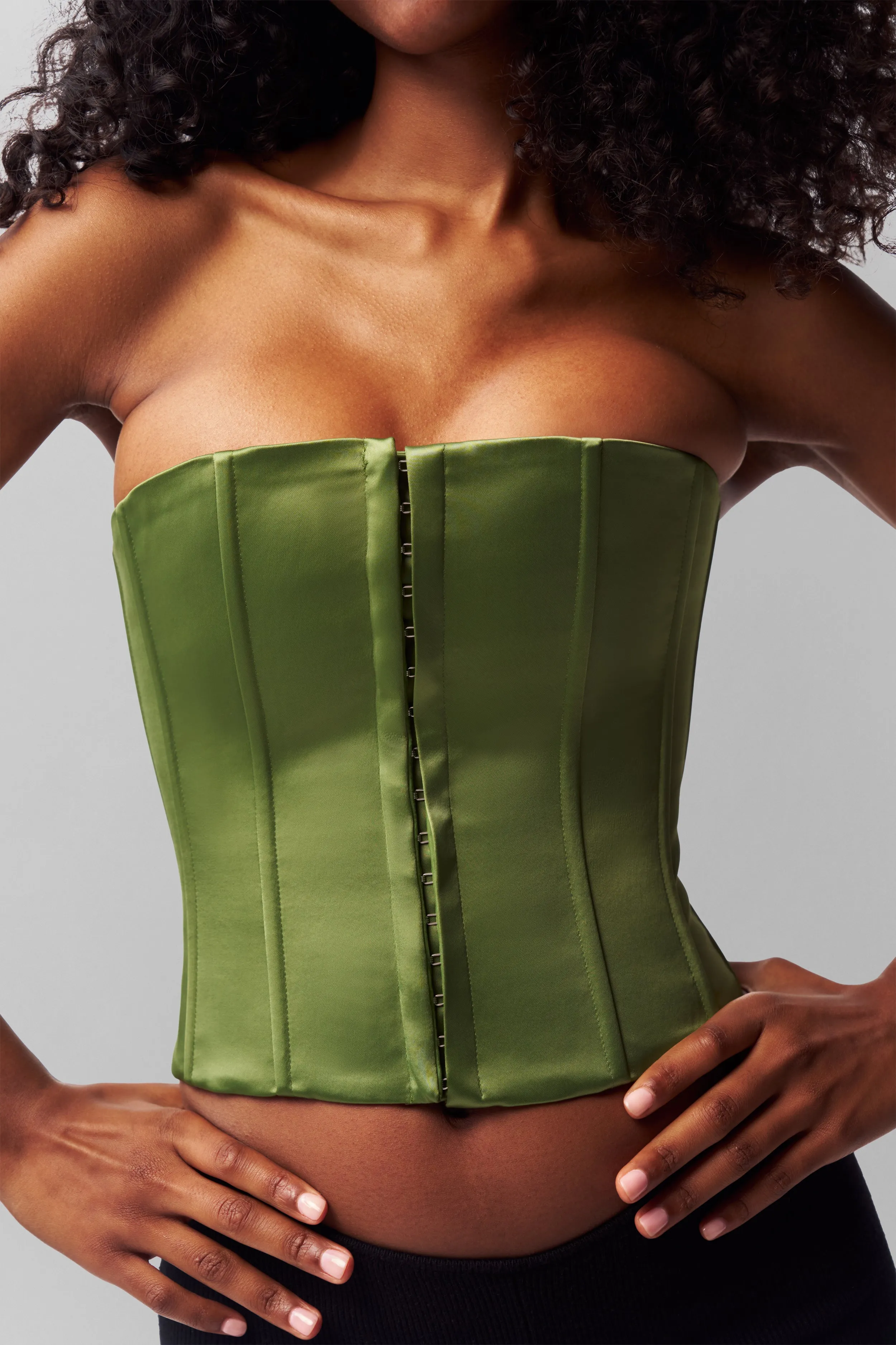 Satin Corset Hypoallergenic fabric