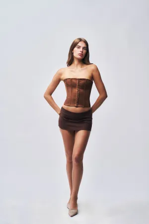 Satin Corset StretchableKnit