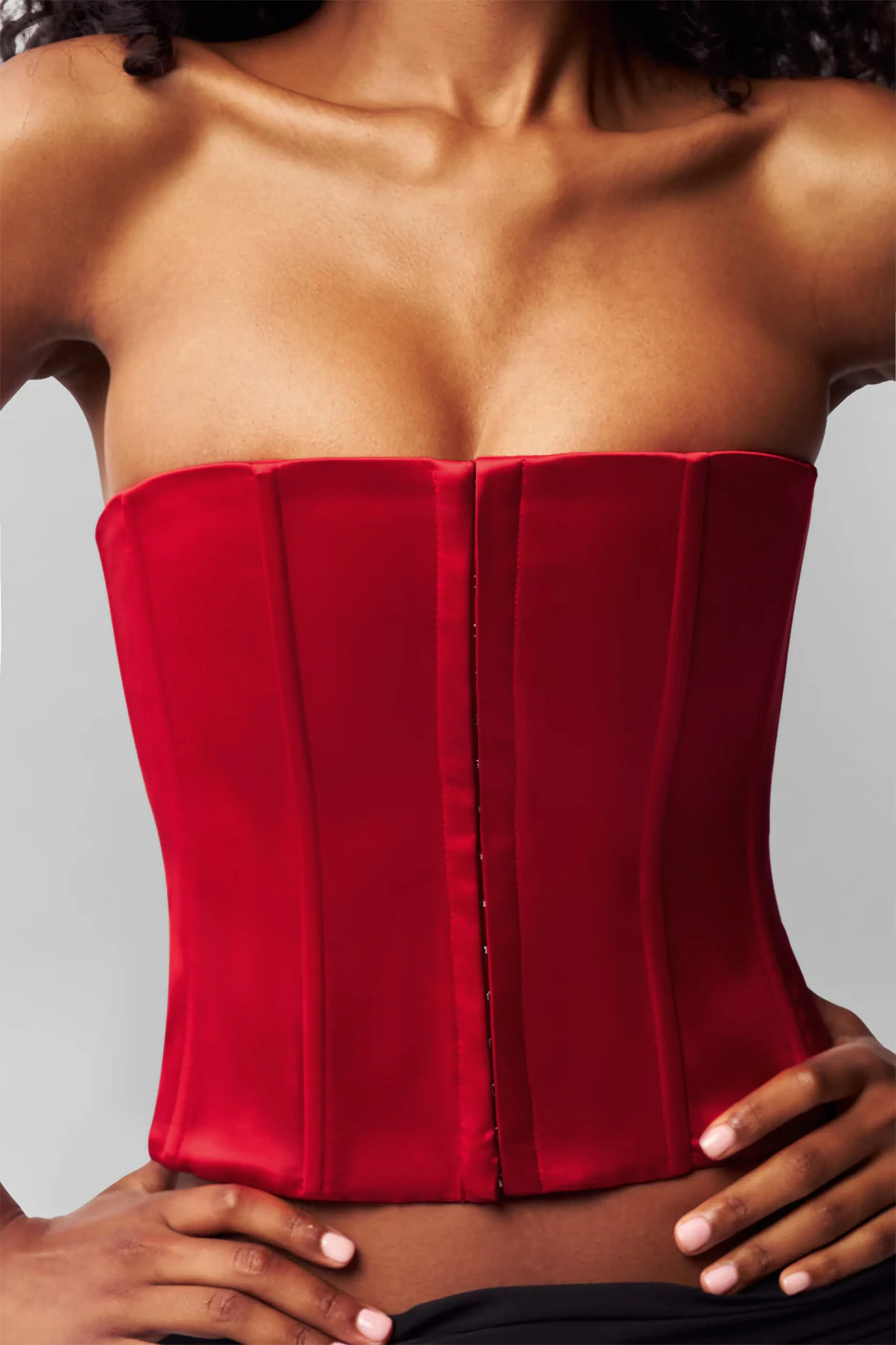 Satin Corset Wrinkle resistant fabric Everyday Jacket