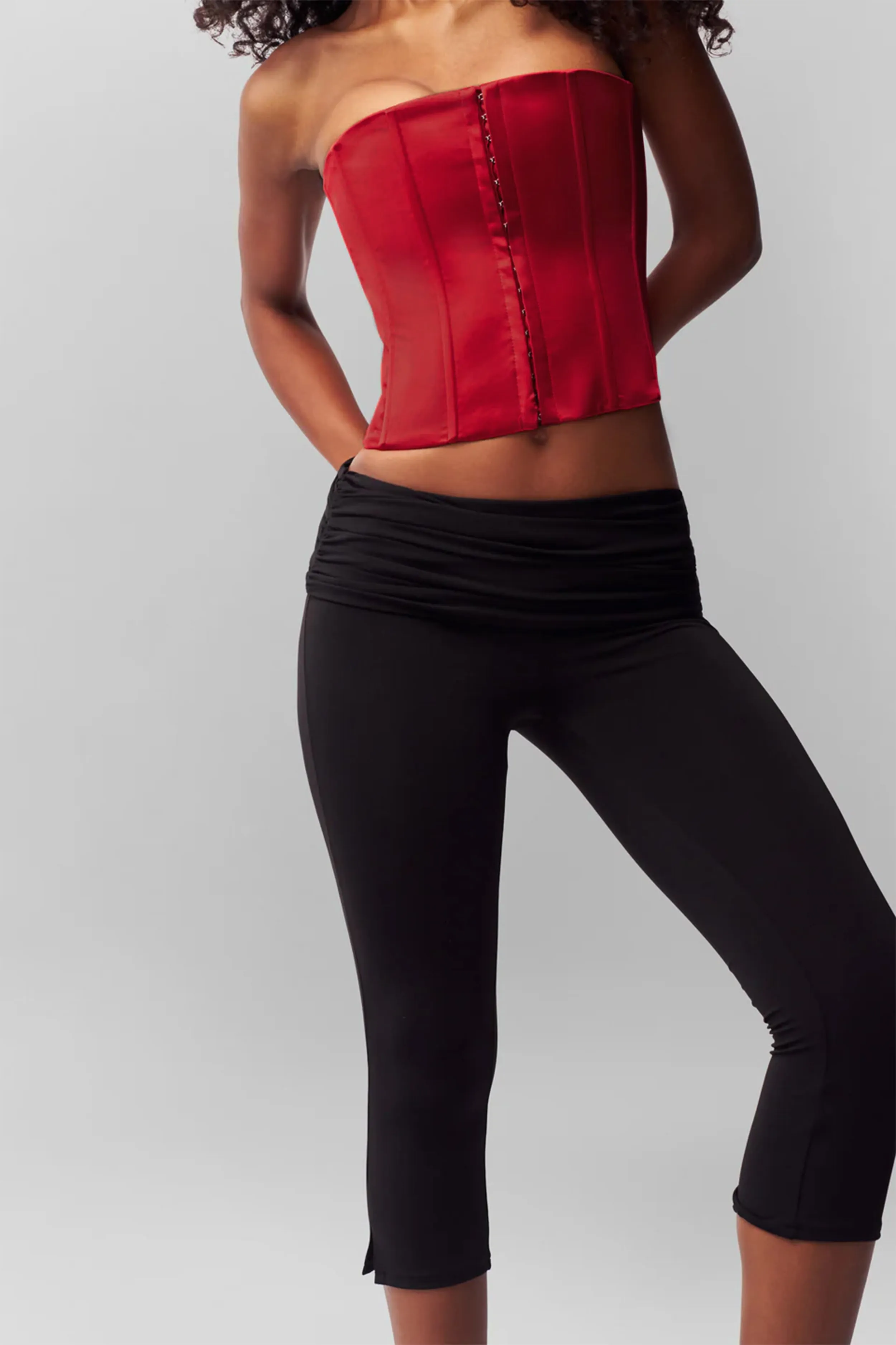 Friction Resistant Shoulder Satin Corset