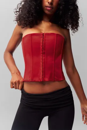FrenchTerry Satin Corset