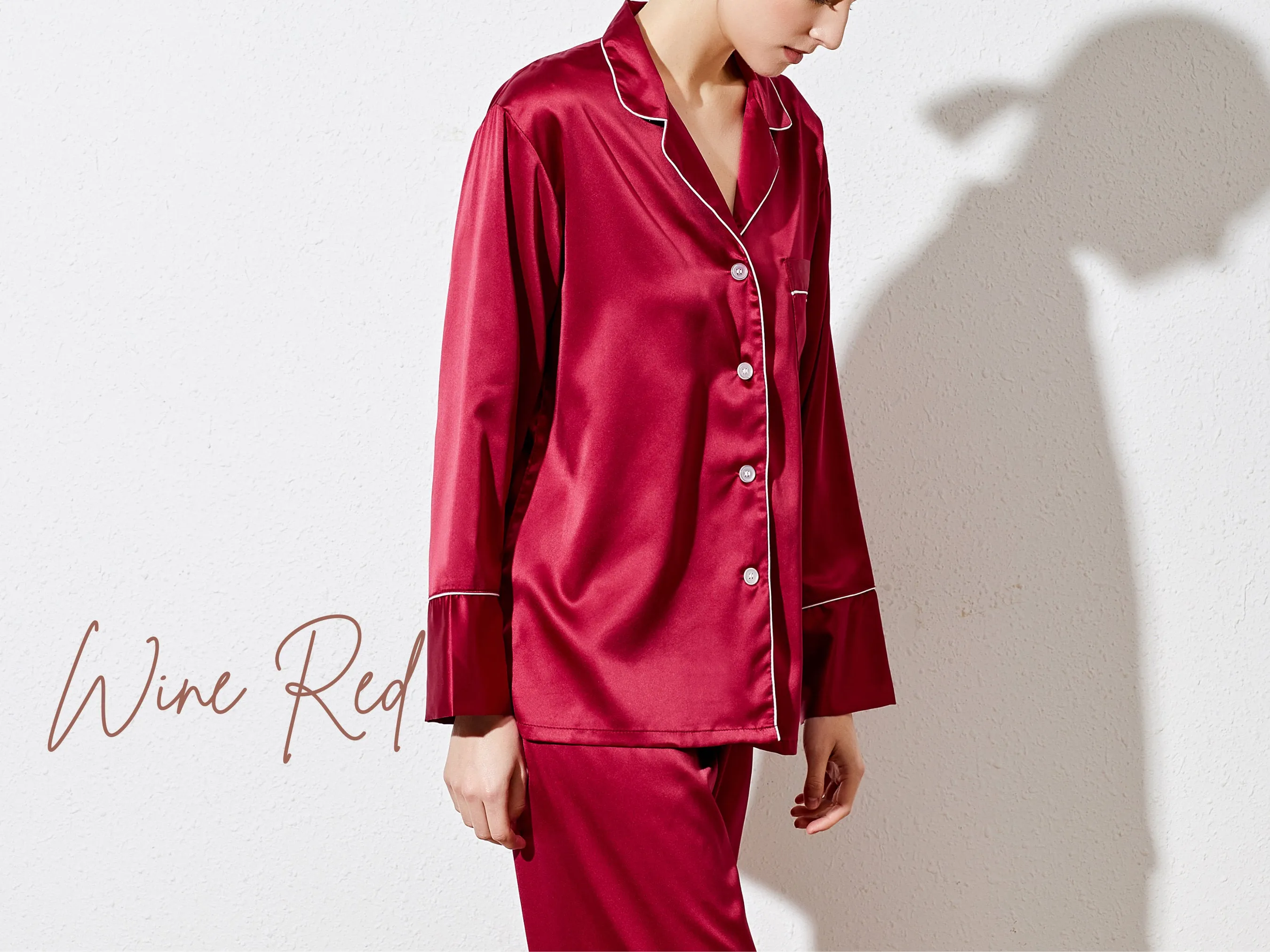 Satin Long Pajama Set, Bridesmaid Long Pj Sets ,Long Satin Pajamas Set, Long Silky Pajamas,Long Pants Pajamas