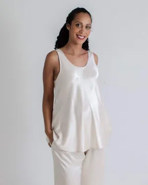 Satin Maternity Pajamas Top