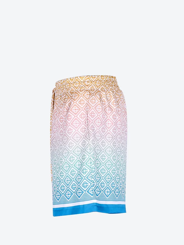 Satin silk drawstrings shorts