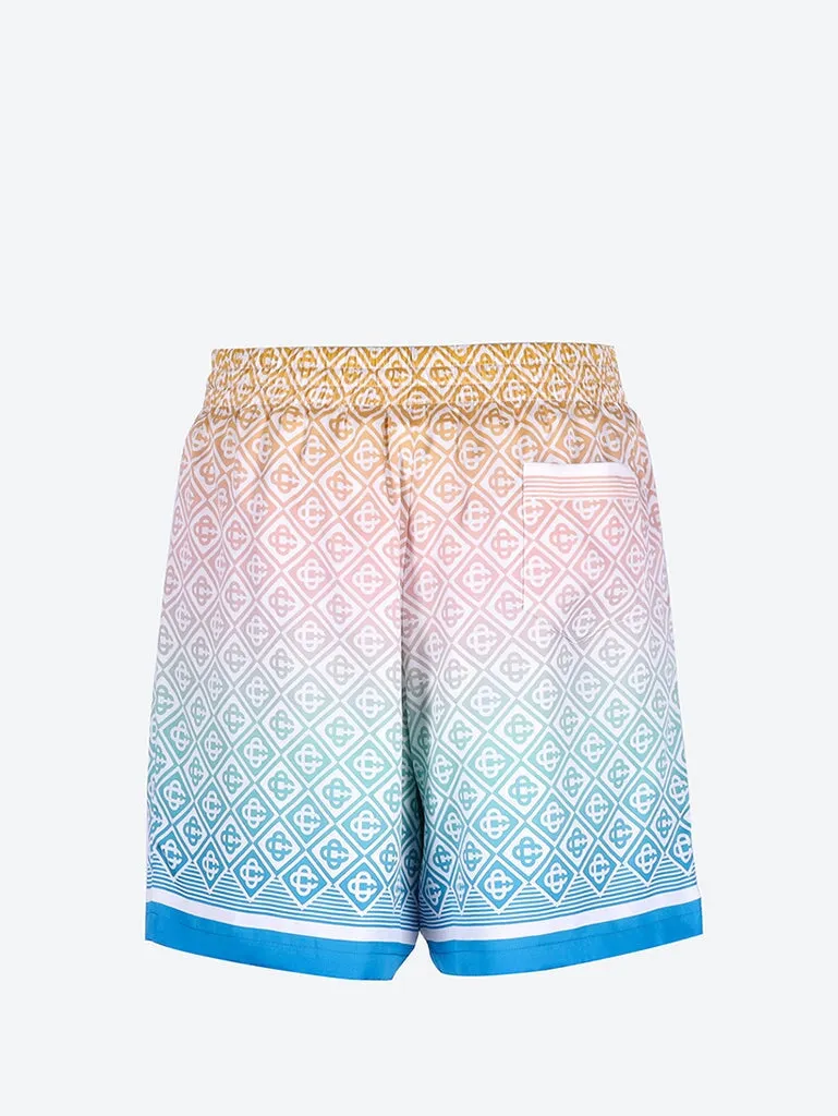 Satin silk drawstrings shorts