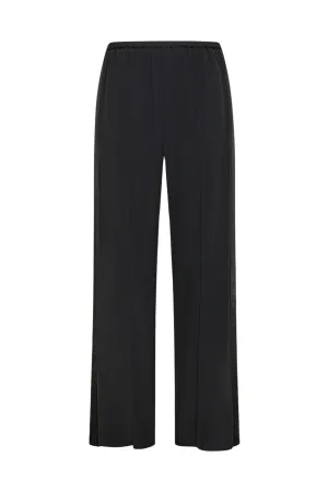 Satin Smoking Pants Flexible Knee Articulation