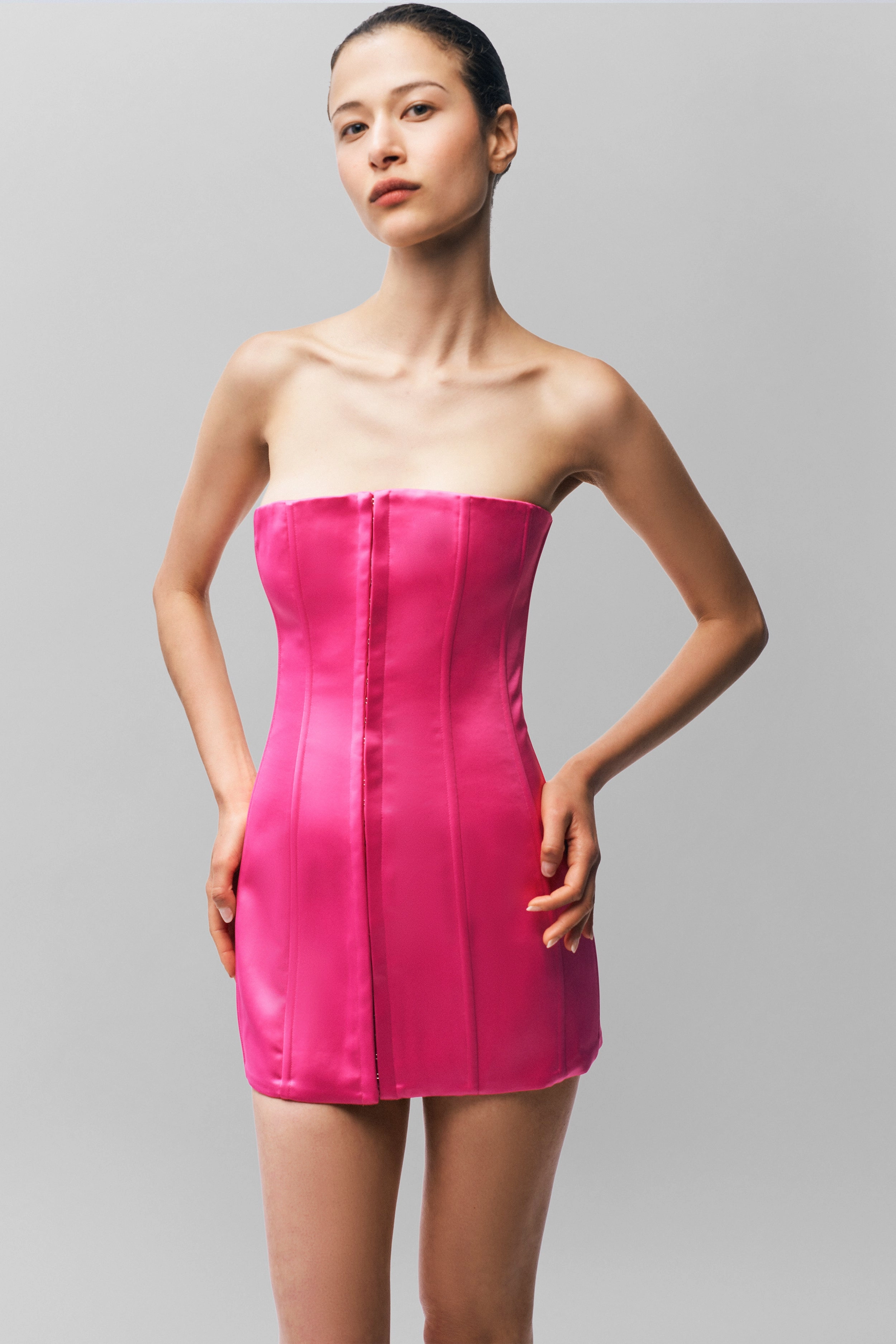 Satin Corset Dress Mood Edge