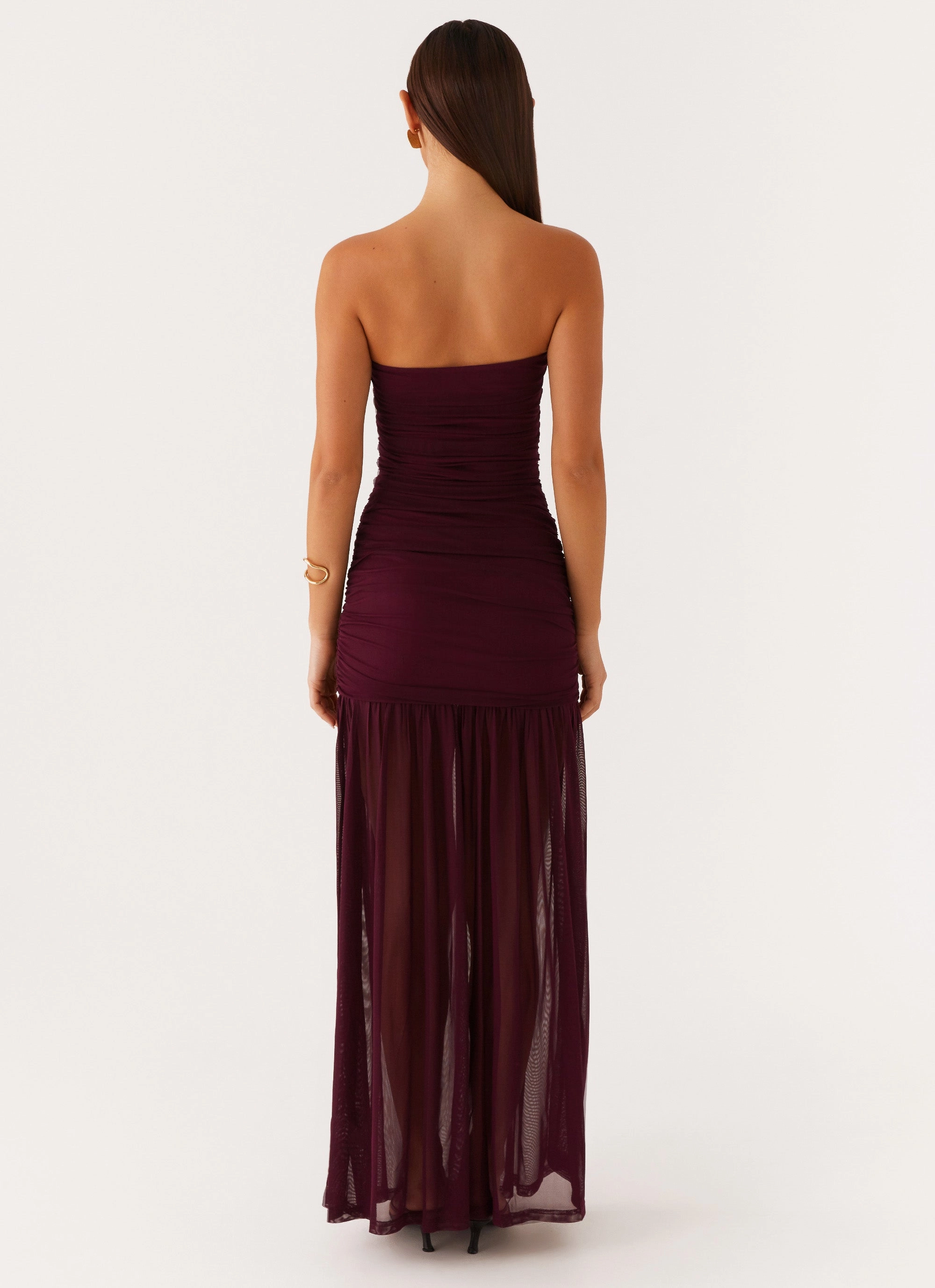 Versatile Layer Wear knee-length Savaya Maxi Dress - Mulberry