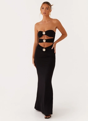 Save Me Maxi Dress - Black Clean Cut Inclusive Fit