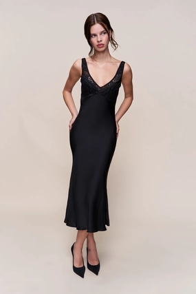 Scaosi Lace Detail Slip Dress Soft Mesh boho vibe