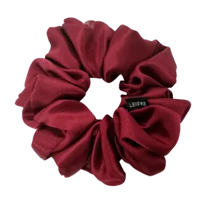 Scarlet Red Satin Silk Scrunchie