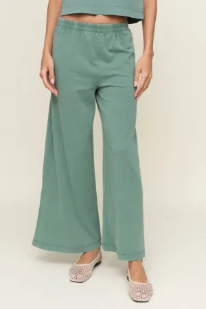 Scout Jersey Flare Pant Eco Friendly Dyeing Adjustable Drawcord
