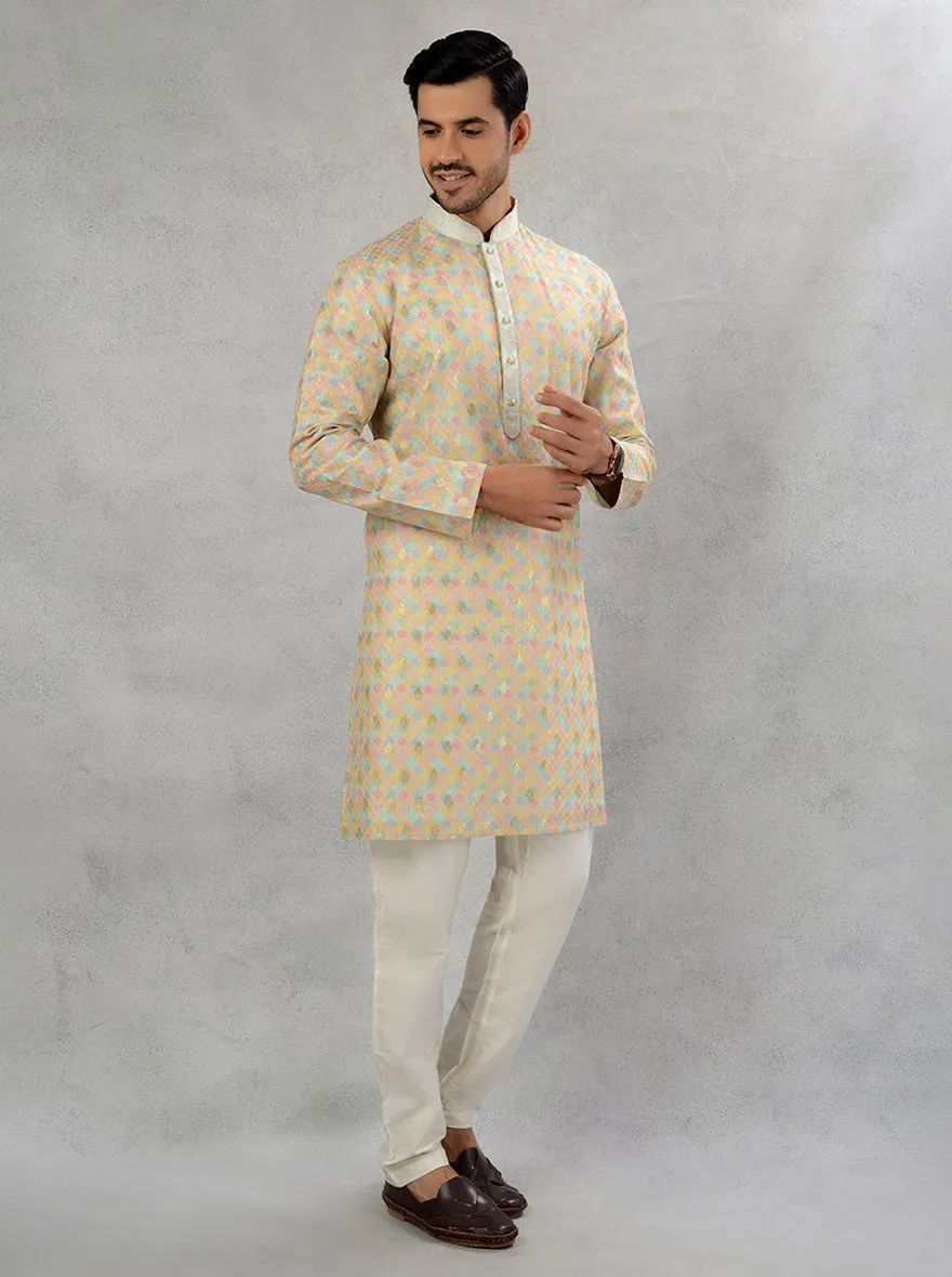 Sea Green Multi Kurta Pajama | TULA