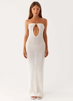 City Friendly Seafoam Maxi Dress - Ivory
