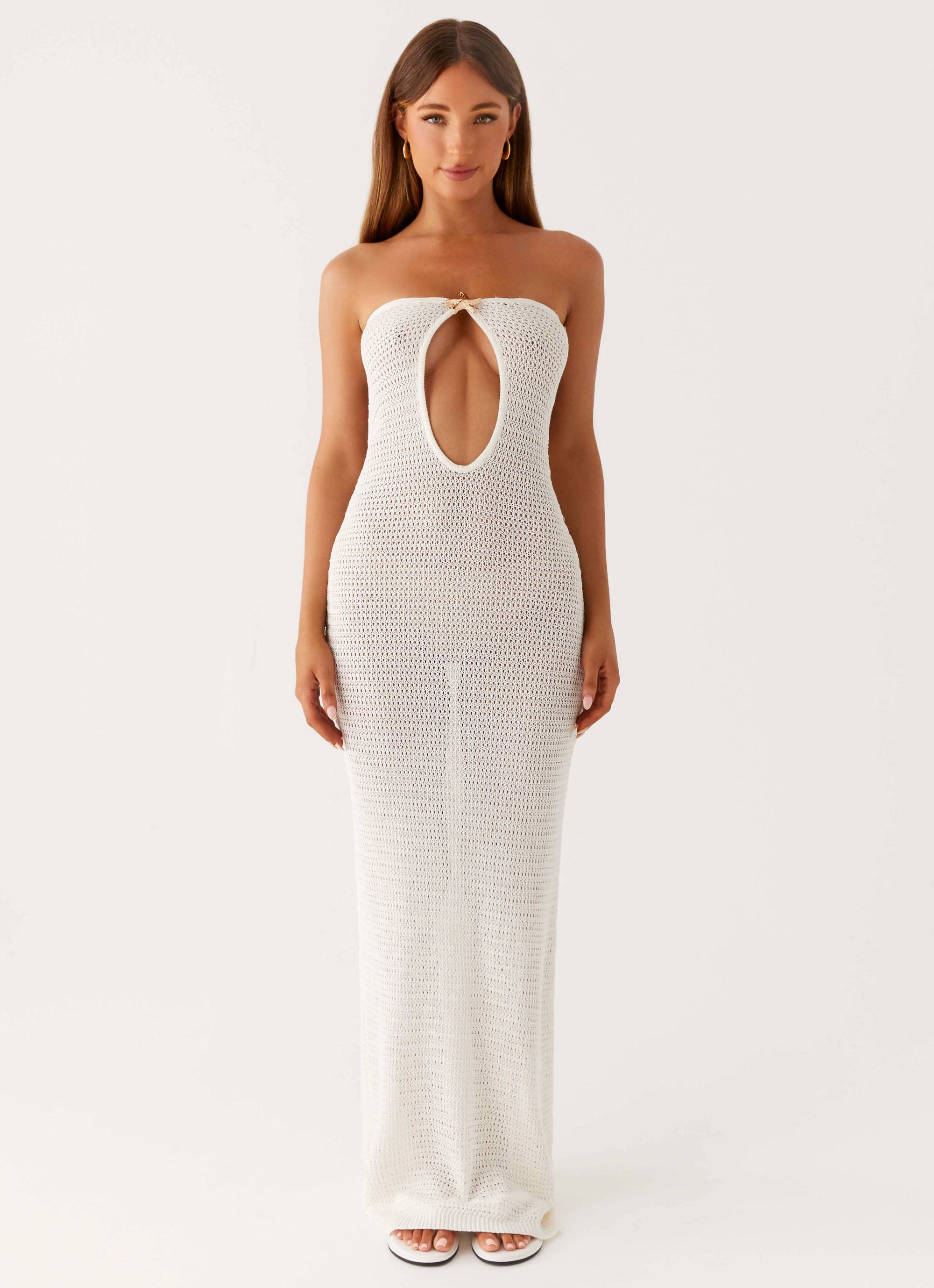 City Friendly Seafoam Maxi Dress - Ivory