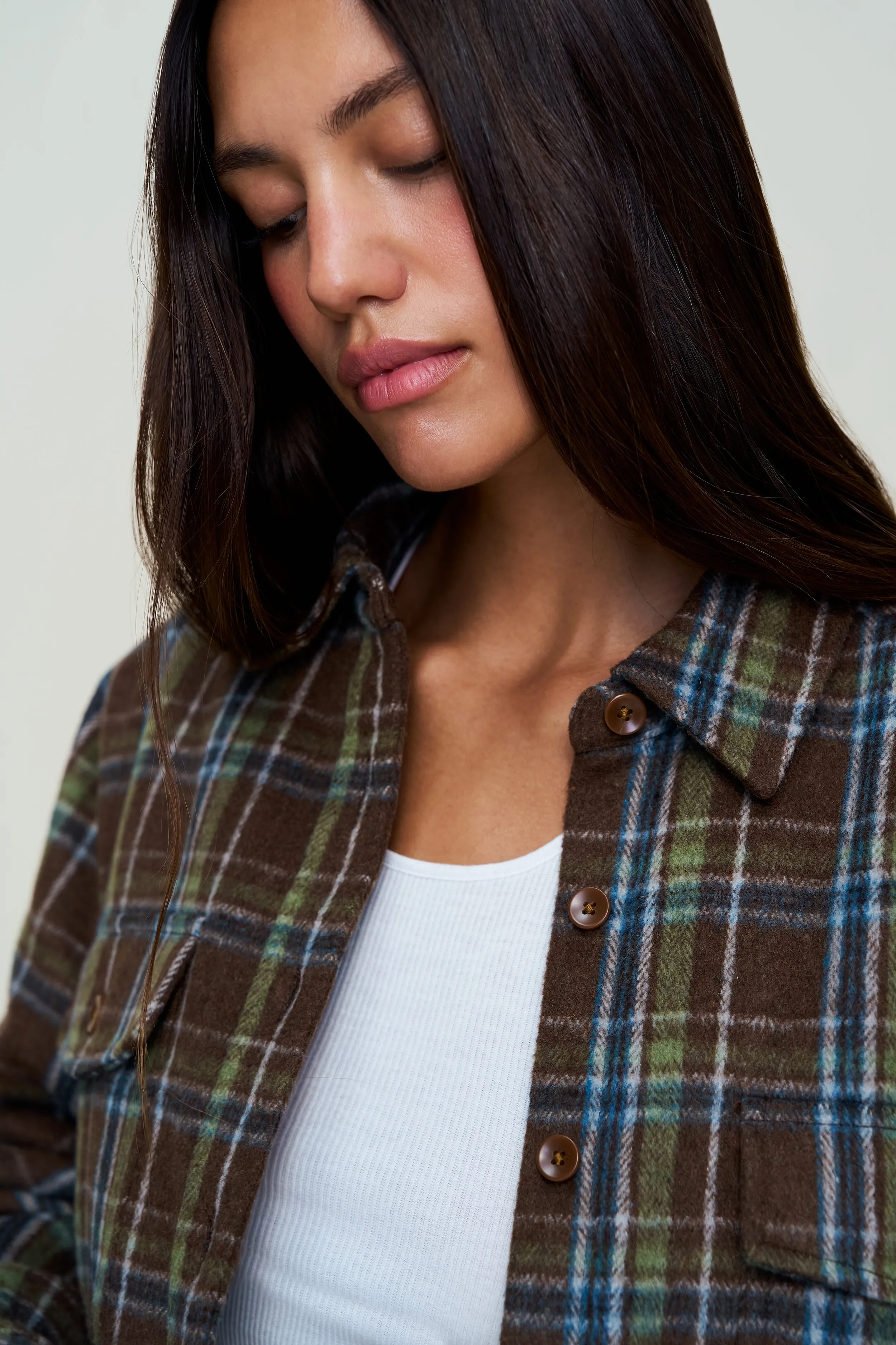 Tagless Comfort Collar Parker Quilted Lined Shacket