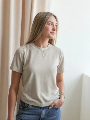 Elegant Look Emma Knit Tee- Sand