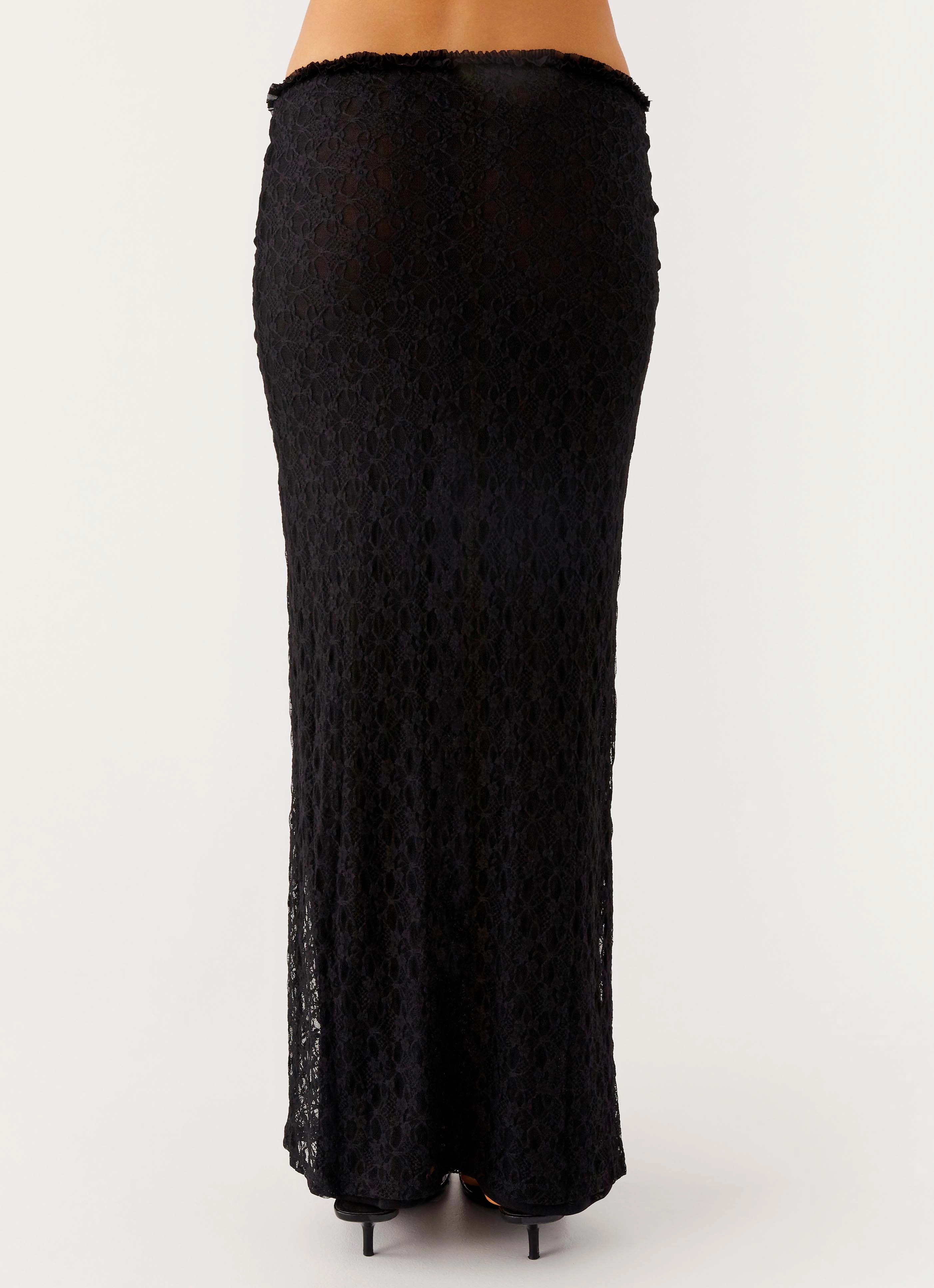 Soft Styling Chill Feel Ophira Maxi Skirt - Black