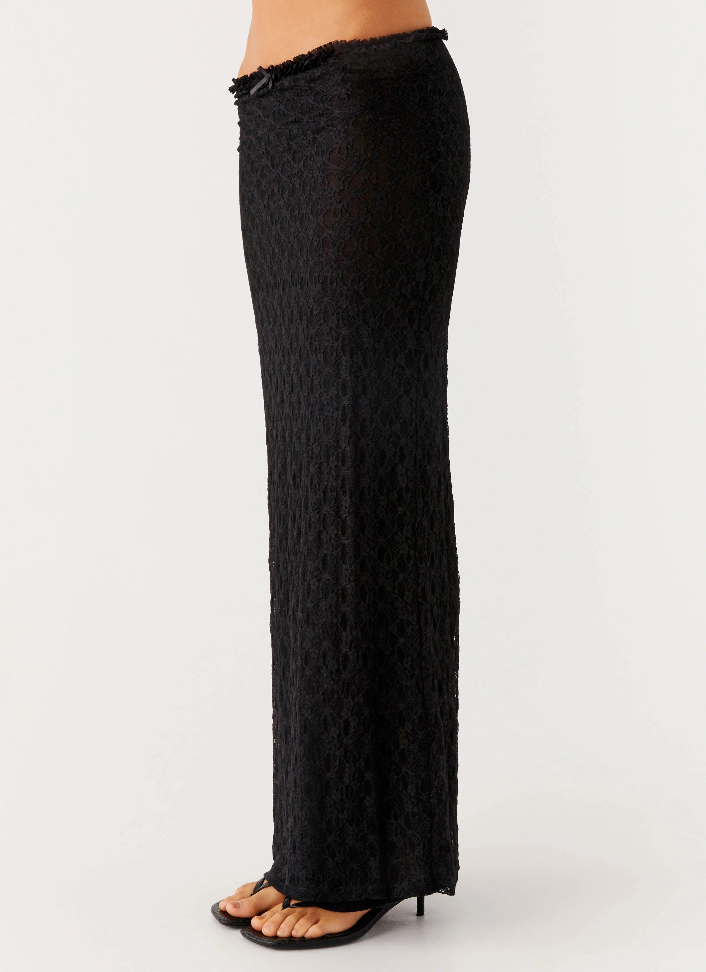 Street Edge Ophira Maxi Skirt - Black