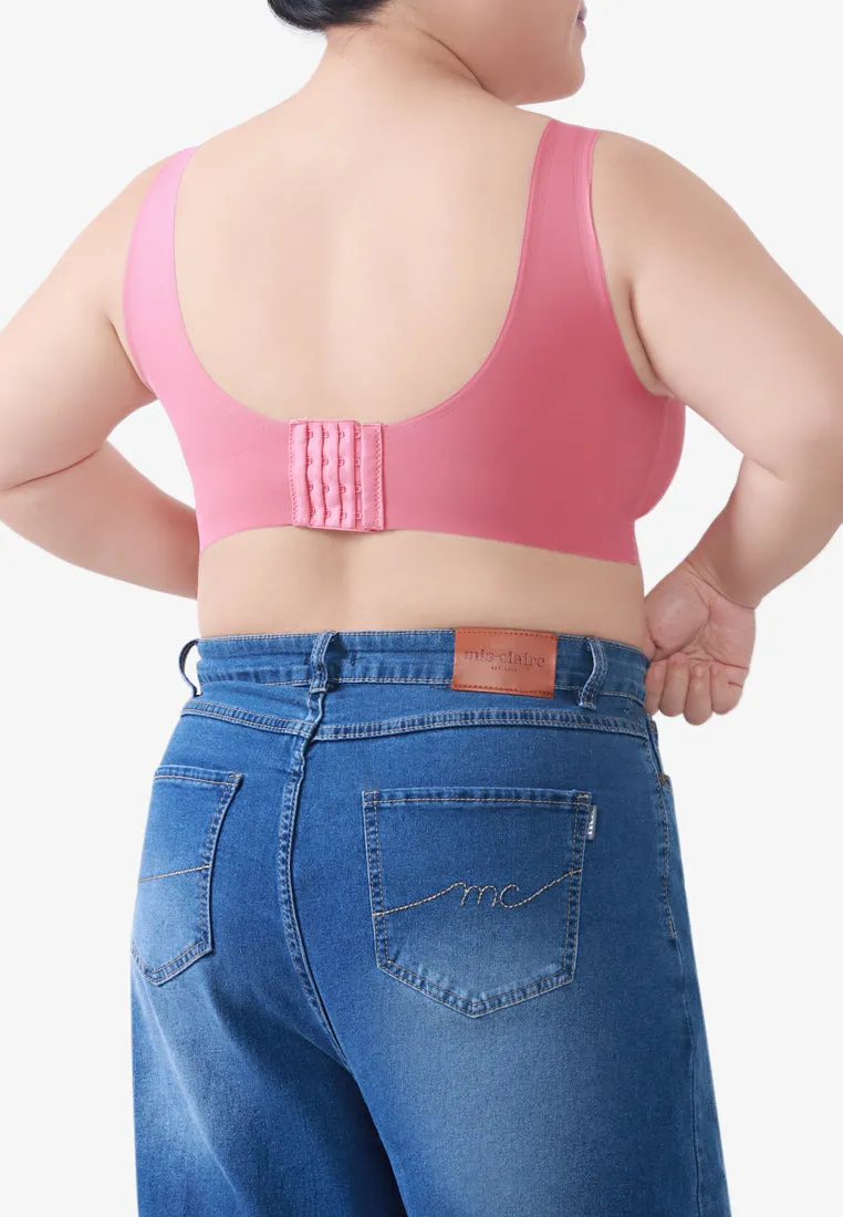 Seamra Comfort Seamless Lounge Bra - Salmon Pink