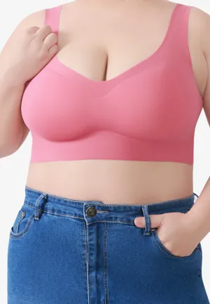 Seamra Comfort Seamless Lounge Bra - Salmon Pink