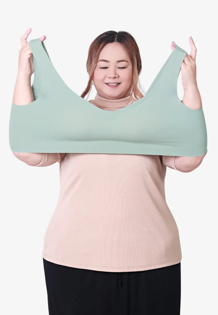 Seamra Comfort Seamless Lounge Bra - Salmon Pink