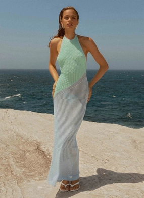 Seasonal Essential Caspa Crochet Maxi Dress - Multi