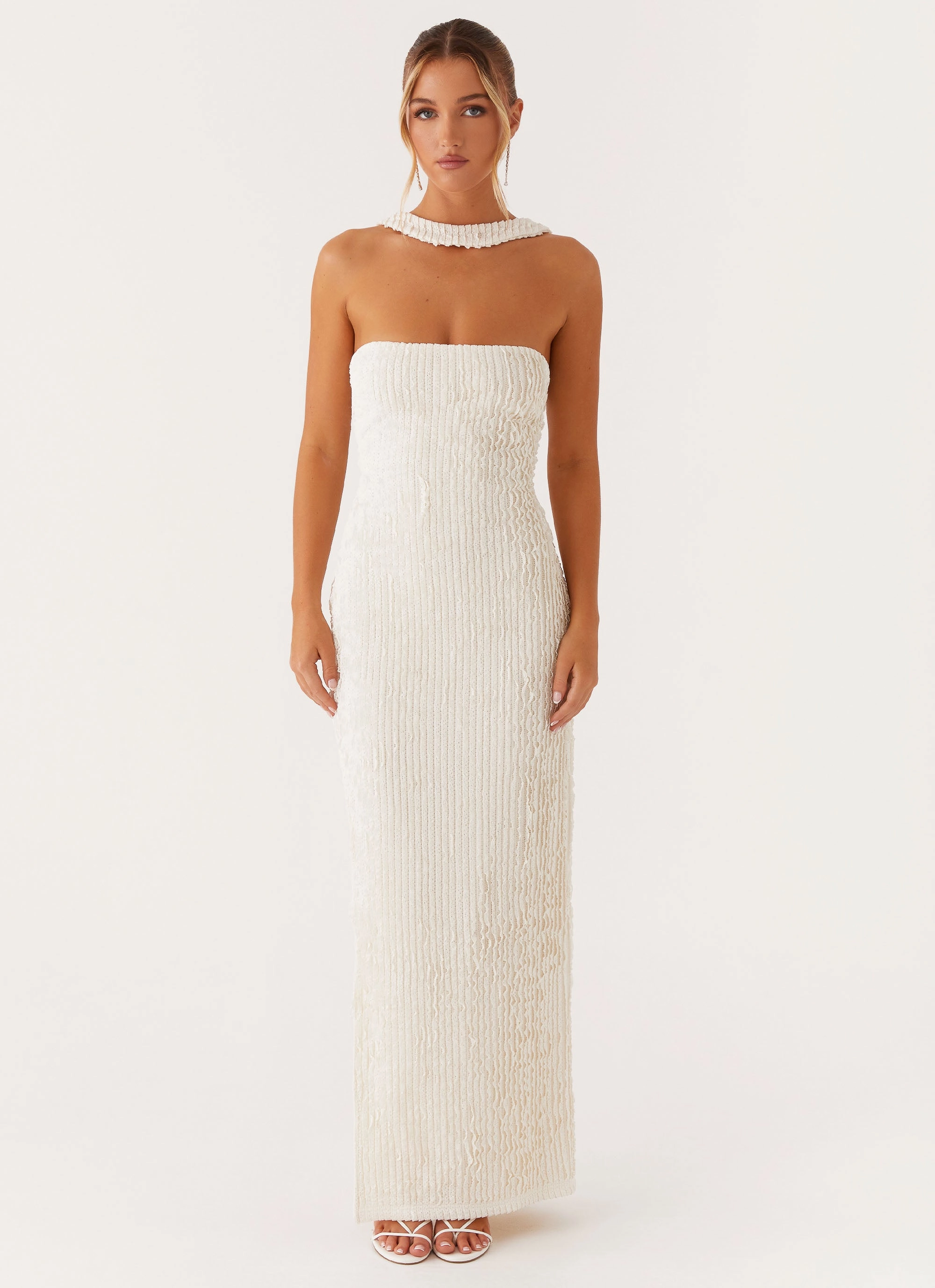 Sadie Maxi Dress - Ivory Easy Movement Street Edge