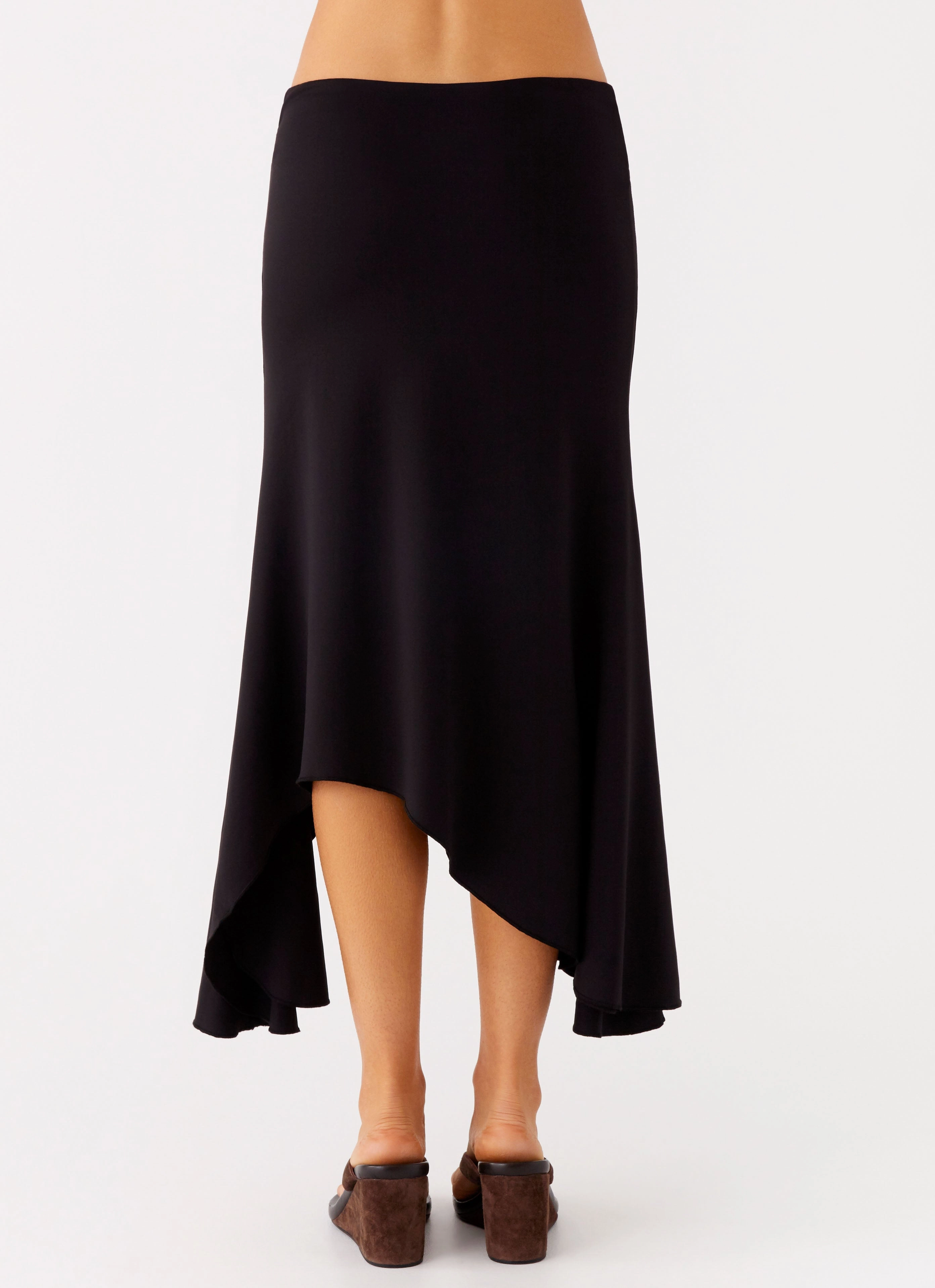 Easy Fit Smooth Feel Seattle Midi Skirt - Black