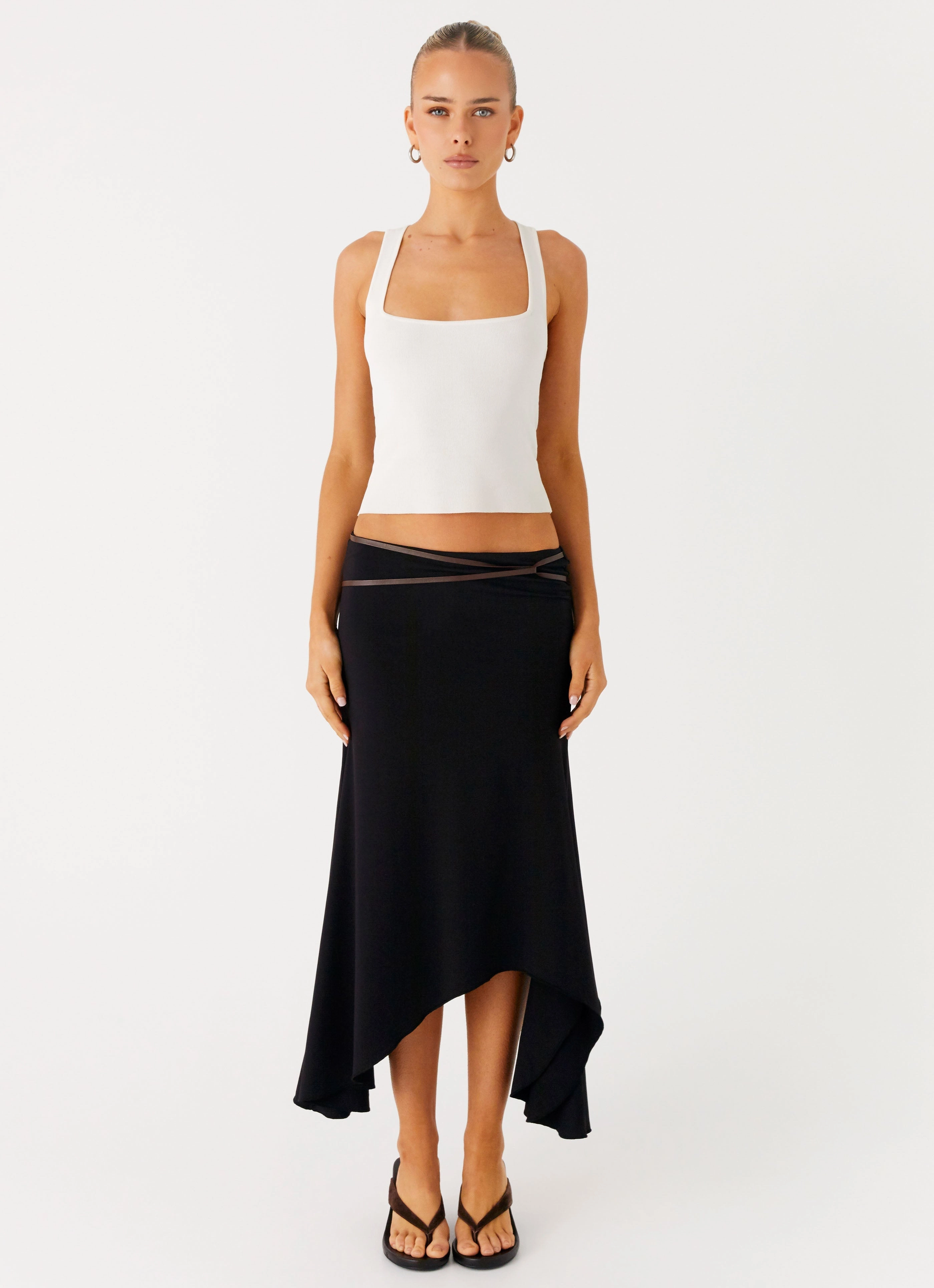Seattle Midi Skirt - Black Urban Pulse