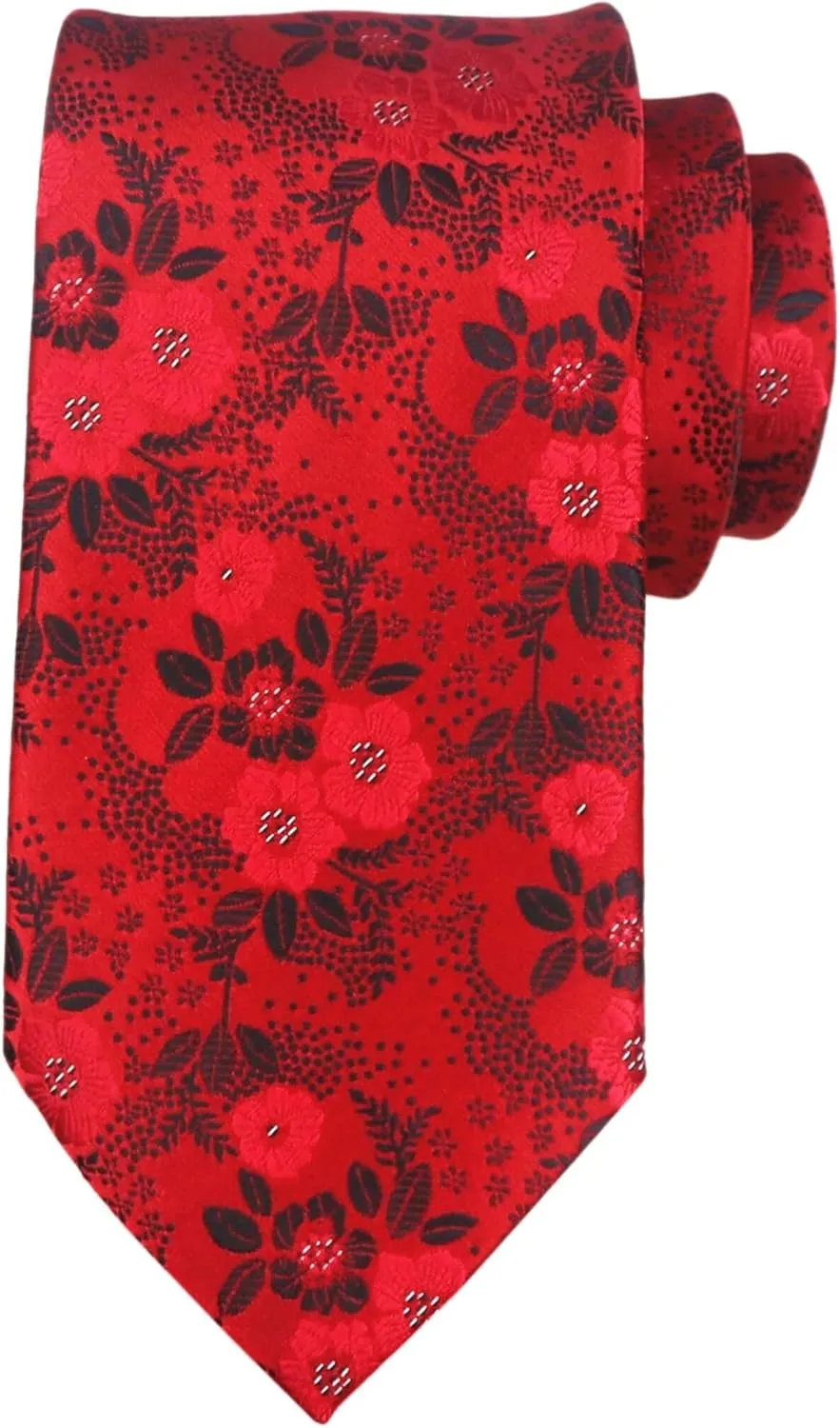 Secdtie Men's Floral Ties Textured Cravat Luxury Formal Groomsmen Wedding Neckties
