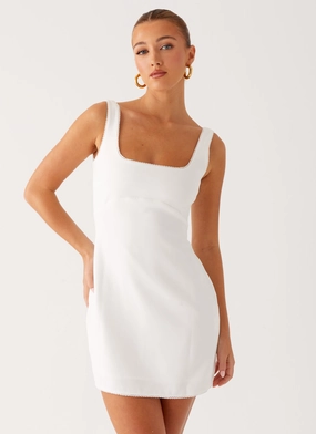 Sedona Mini Dress - White Lightweight