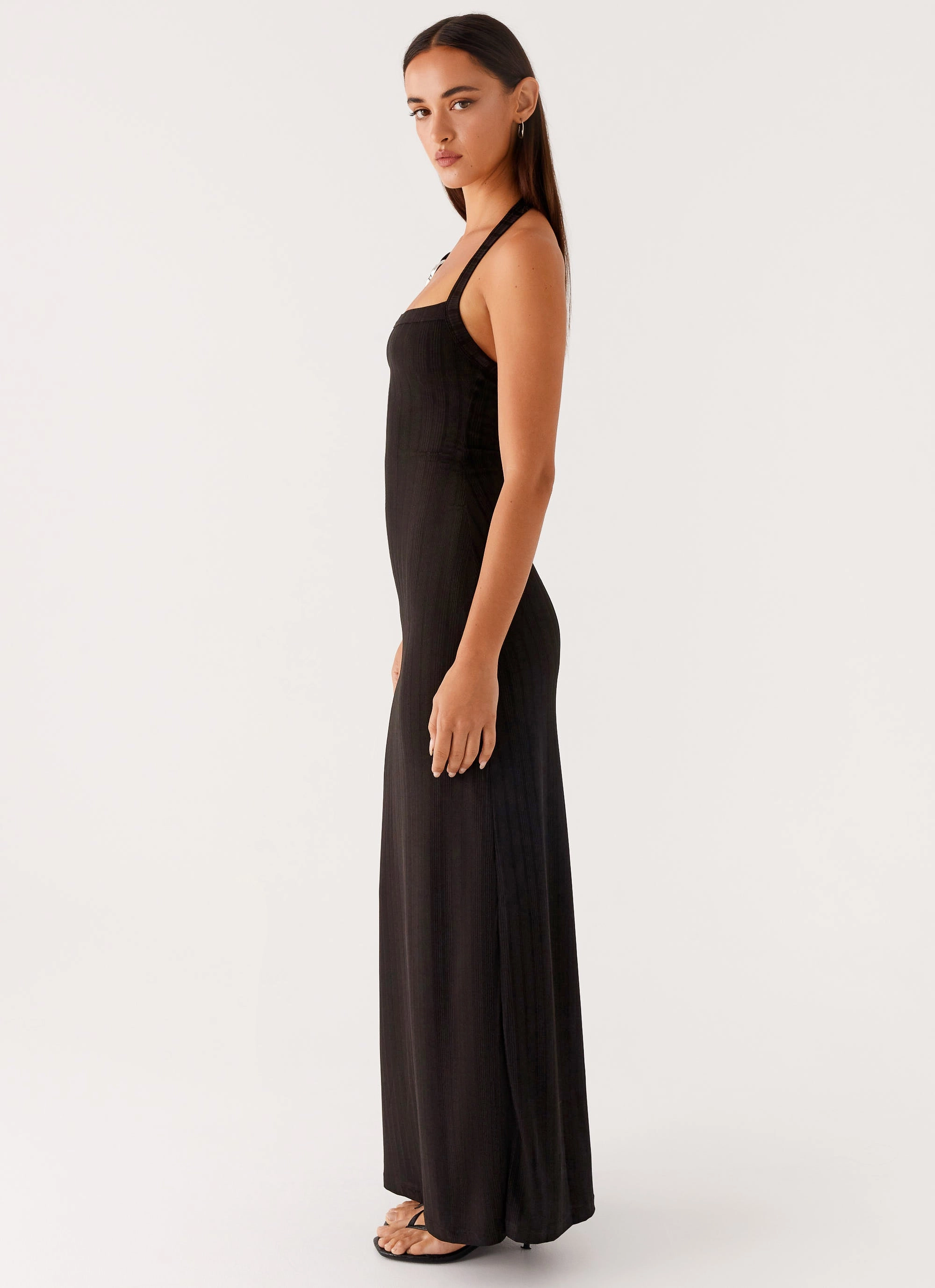 Flattering Design Wear Selene Maxi Dress - Black