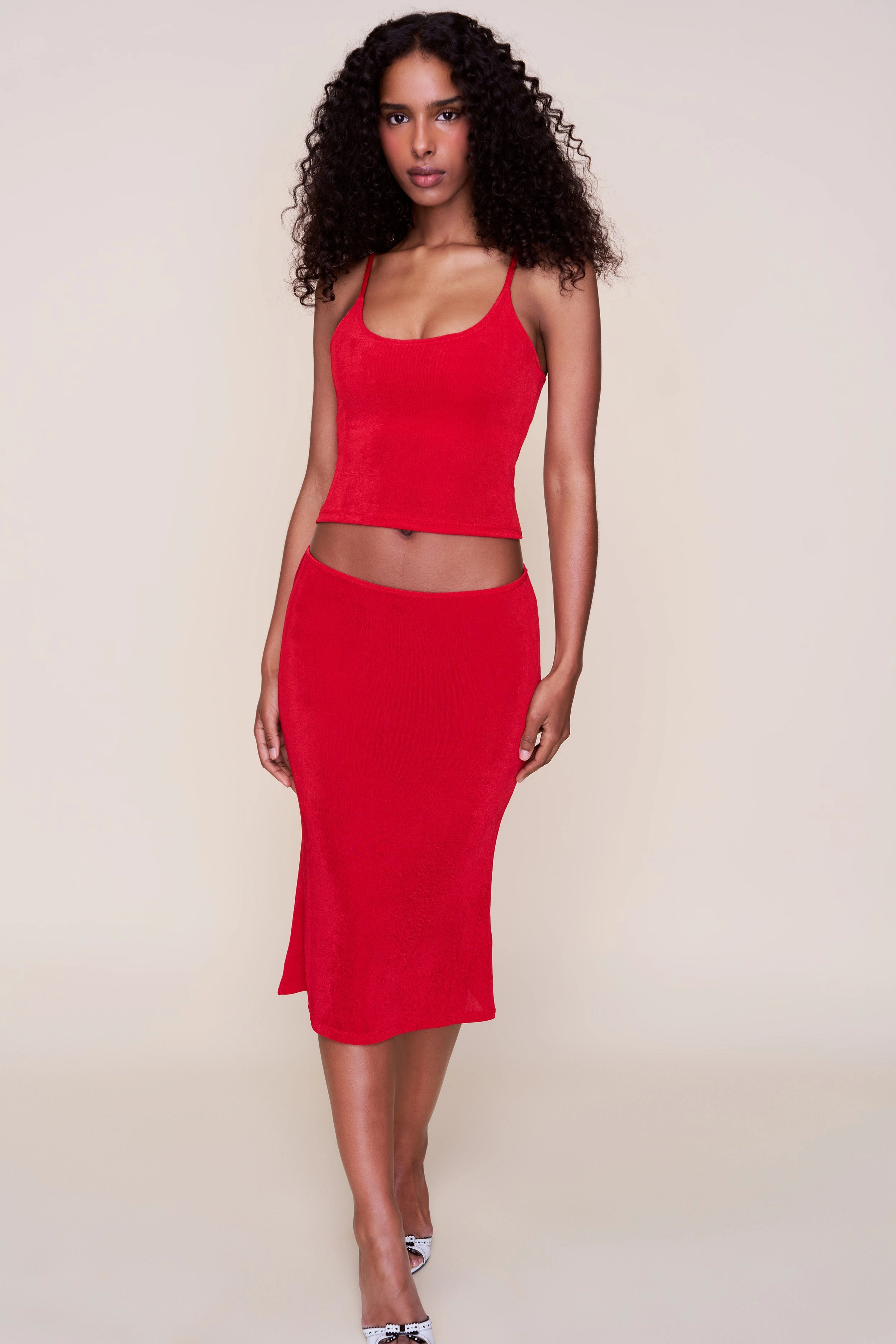 Biodegradable Fabric Selene Midi Skirt