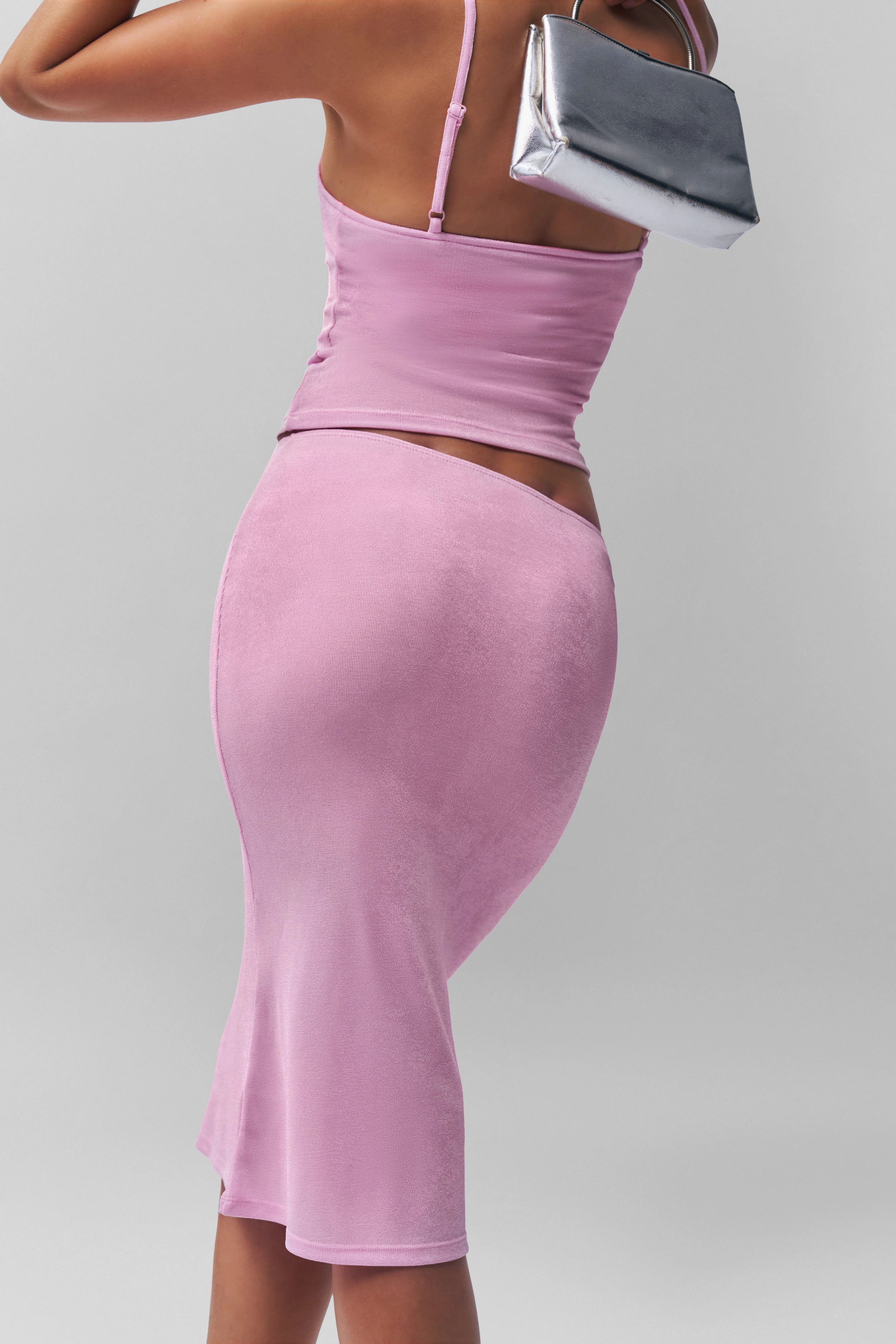 Selene Midi Skirt Breathable Lining Texture Shot
