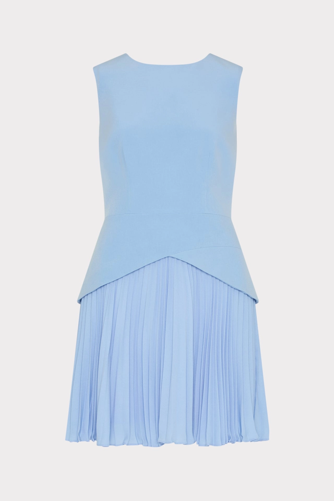 Haddy Pleated Mini Dress Climate-Adaptive Soft Harmony
